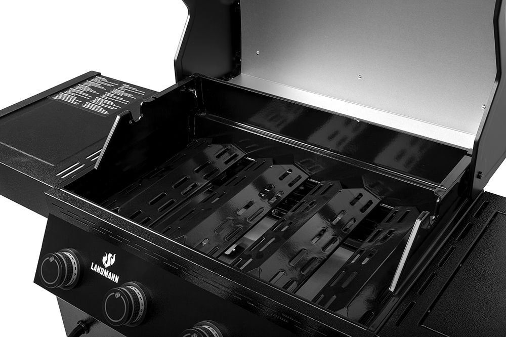 Grill gazowy BLACK 3.1 COOK z żeliwem i POKROWCEM - 15485