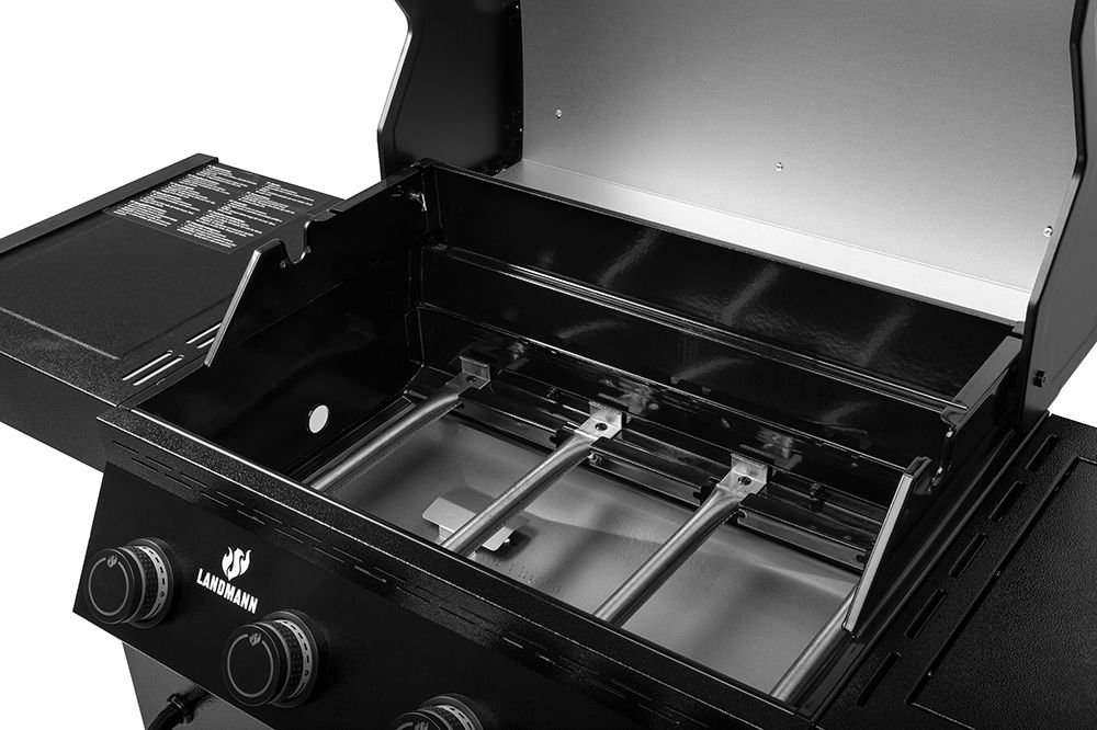 Grill gazowy BLACK 3.1 COOK z żeliwem i POKROWCEM - 15485