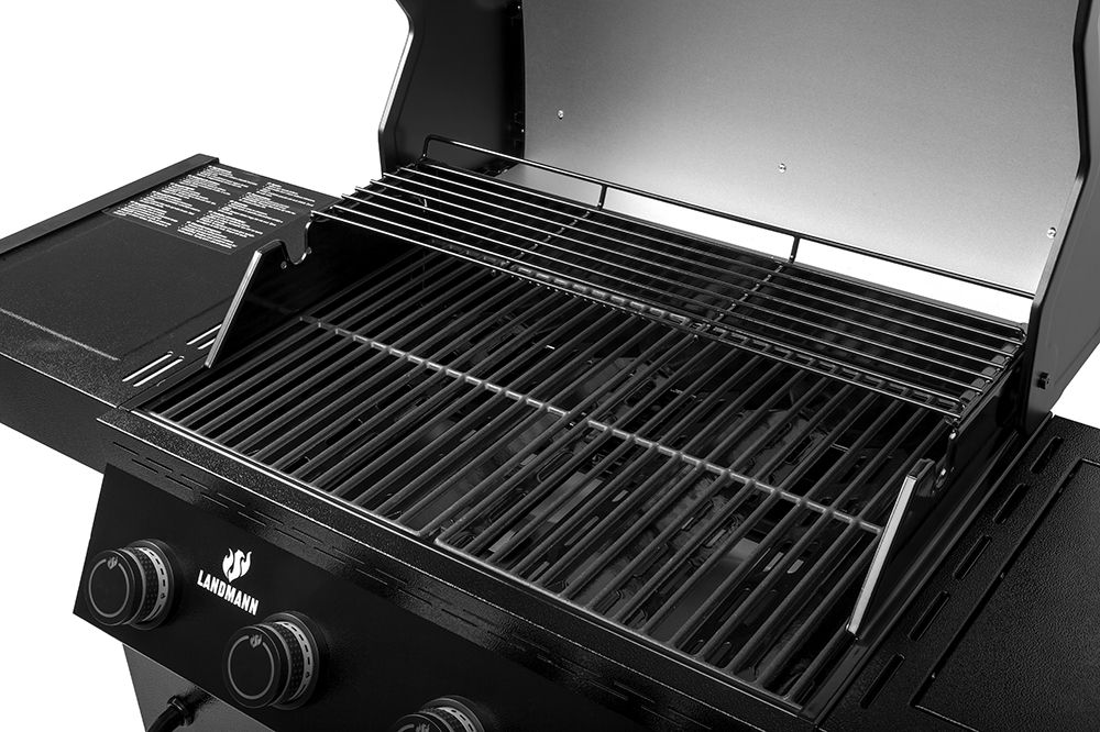 Grill gazowy BLACK 3.1 COOK z żeliwem i POKROWCEM - 15485