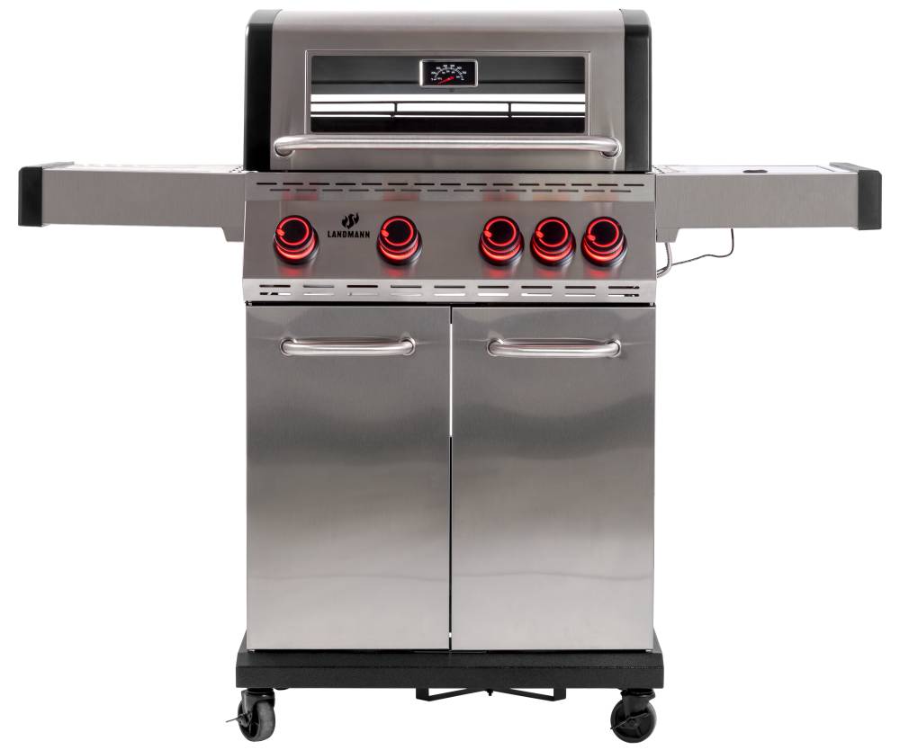 Grill gazowy BLACK 4.1 INOX COOK z żeliwem 15482