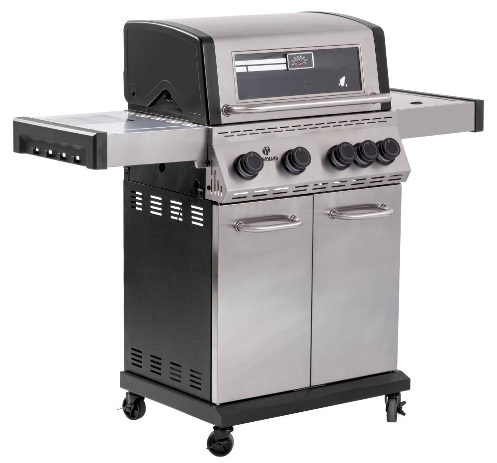 Grill gazowy BLACK 4.1 INOX COOK z żeliwem 15482