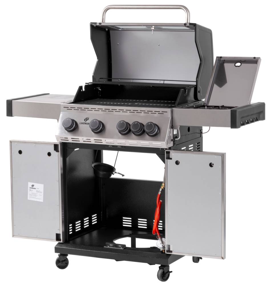 Grill gazowy BLACK 4.1 INOX COOK z żeliwem 15482