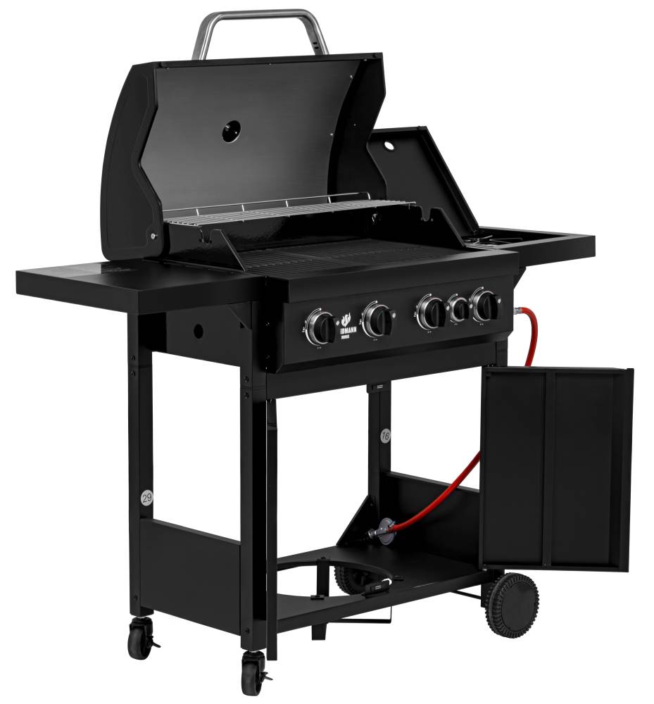 Grill gazowy HERON 4.1 COOK RED LED 138cm 13717 Sztućce gratis