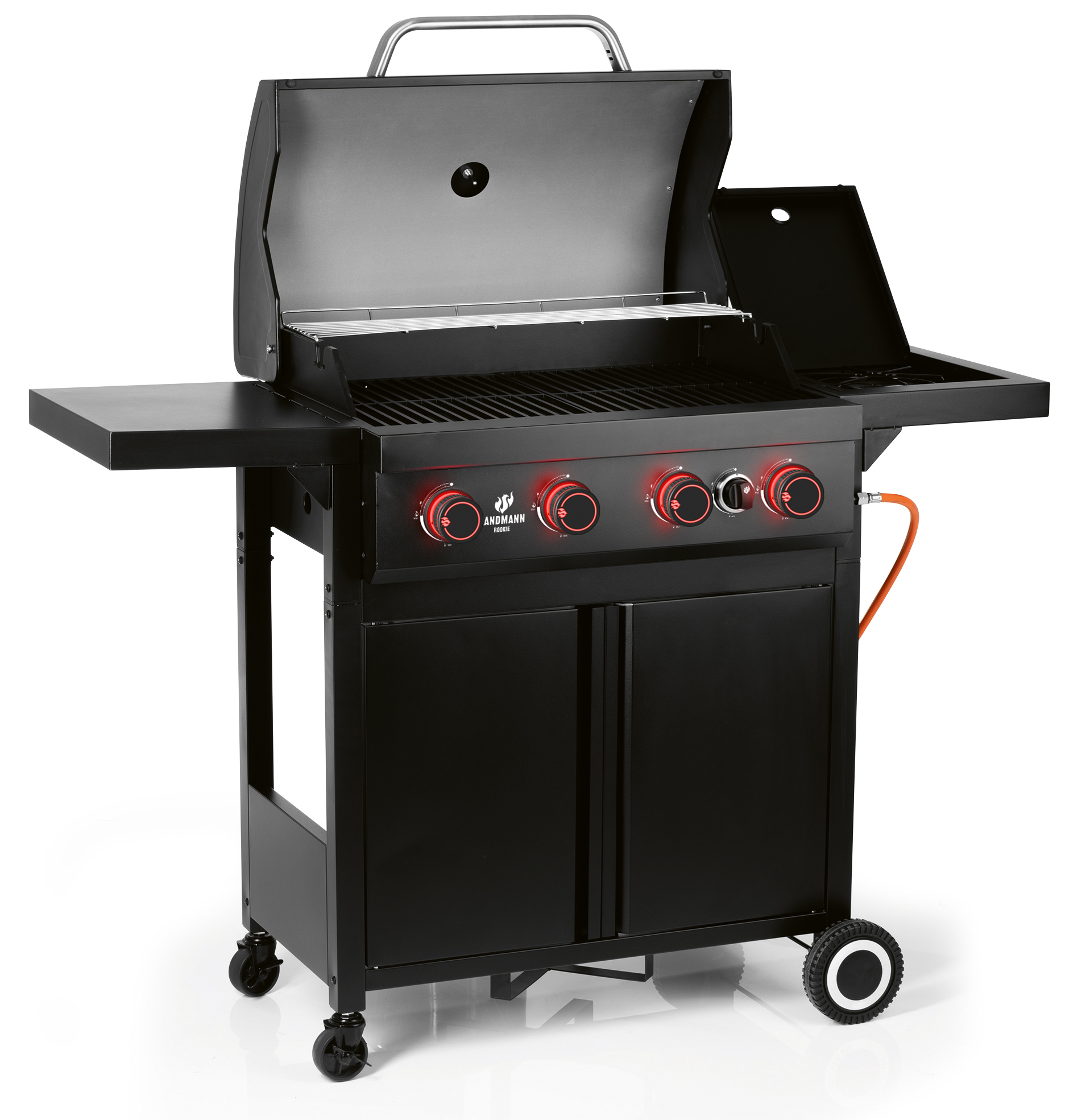 Grill gazowy HERON 4.1 COOK RED LED 138cm 13717 Sztućce gratis