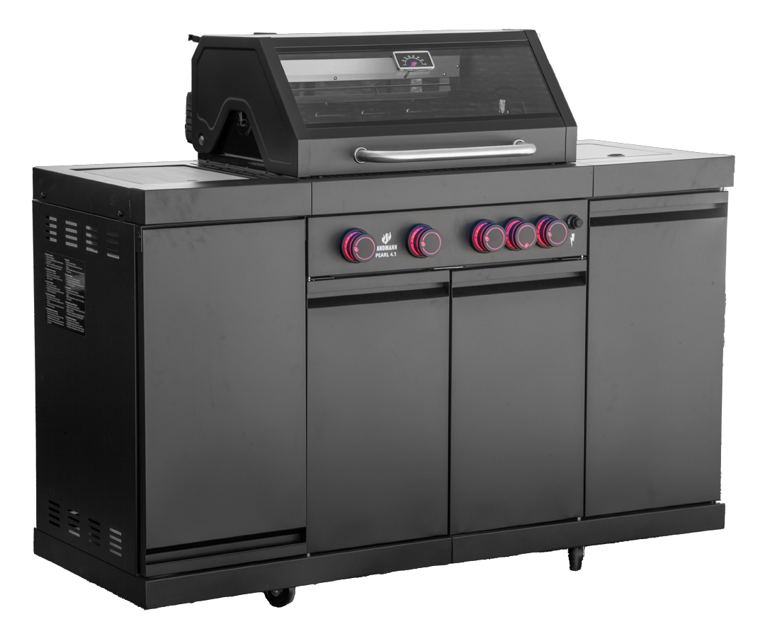Grill gazowy kuchnia czarny Landmann Black Pearl 4 - 15496