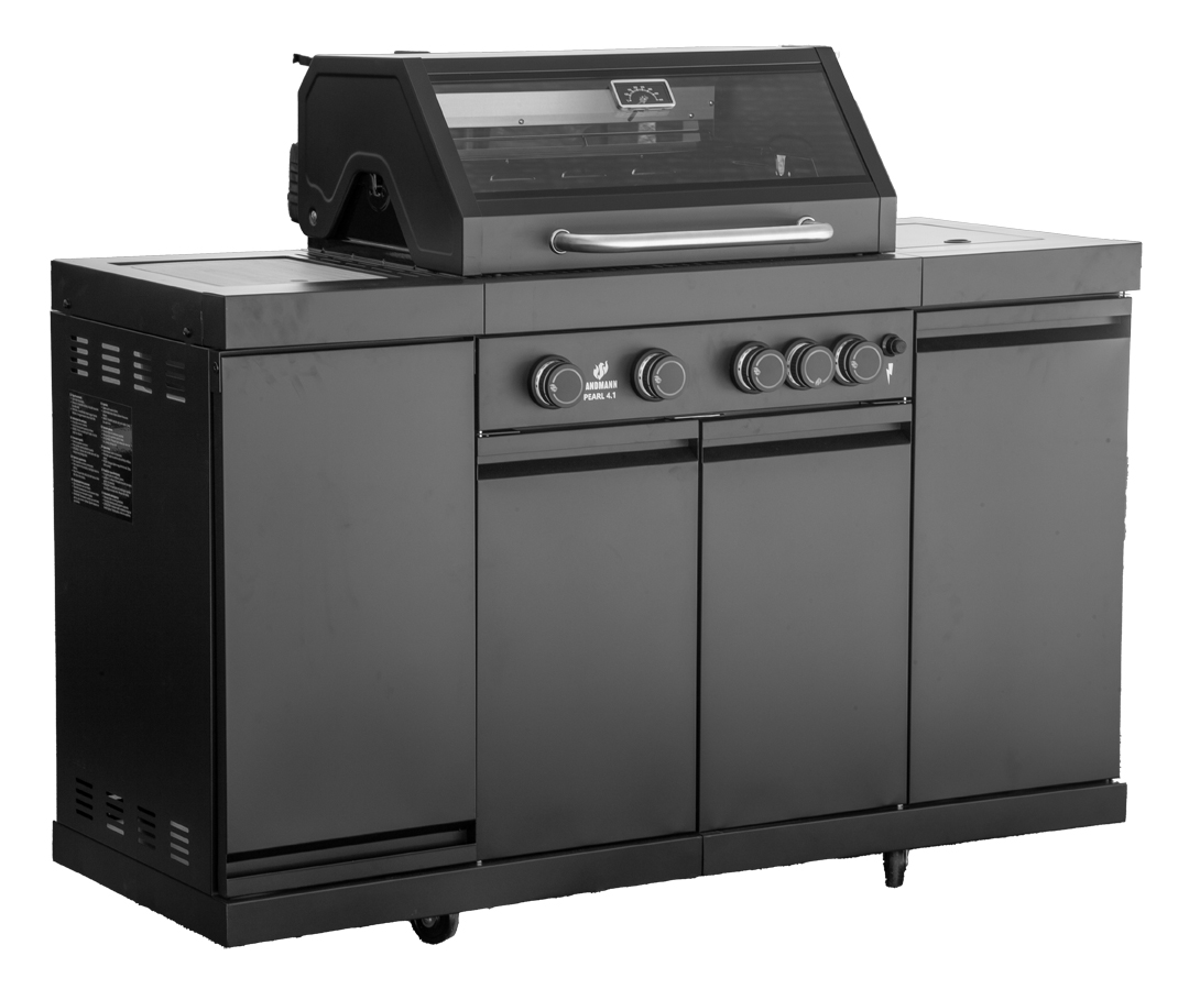 Grill gazowy kuchnia czarny Landmann Black Pearl 4 - 15496