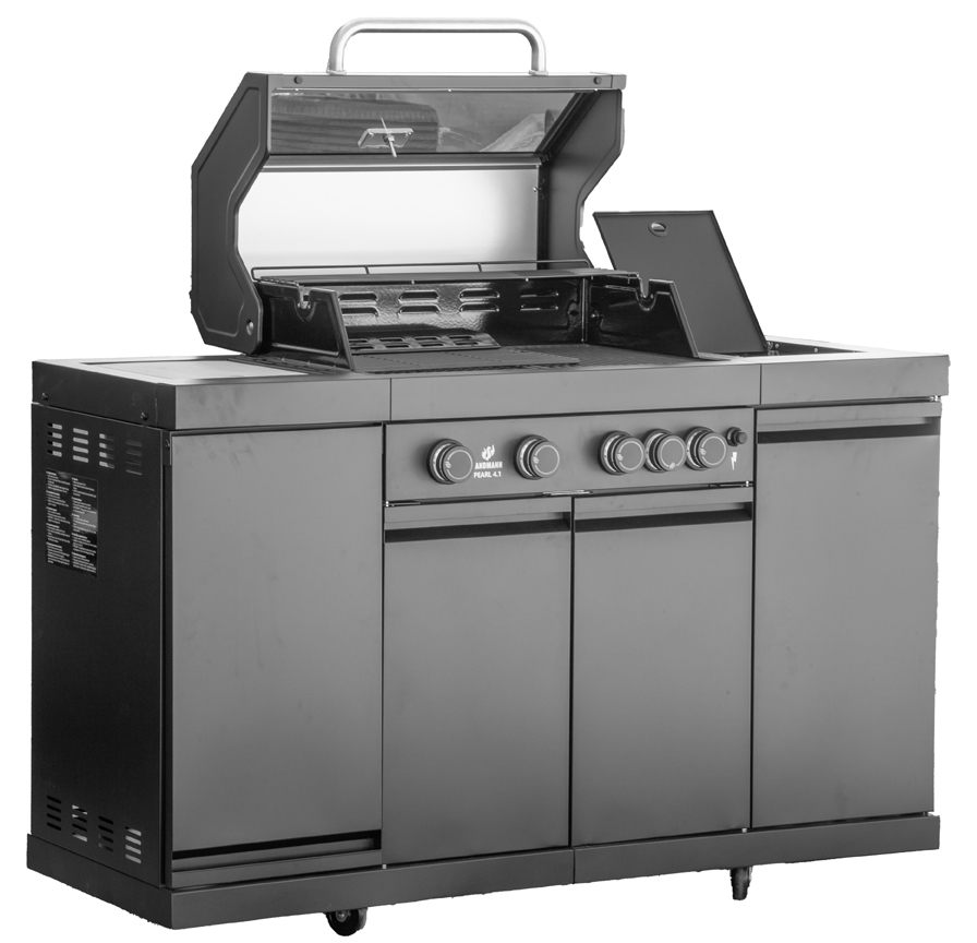 Grill gazowy kuchnia czarny Landmann Black Pearl 4 - 15496