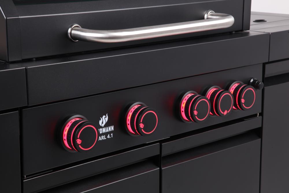 Grill gazowy kuchnia czarny Landmann Black Pearl 4 - 15496