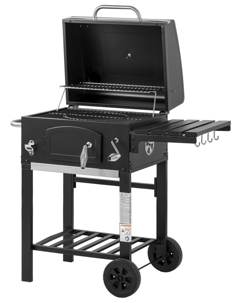 Grill wózek COMFORT BASIC z żeliwnym rusztem modularnym i kominem - 11524