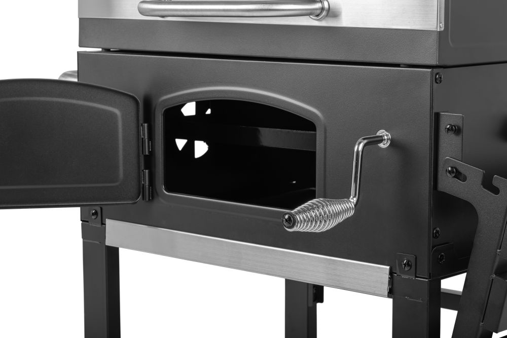 Grill wózek COMFORT BASIC z żeliwnym rusztem modularnym i kominem - 11524