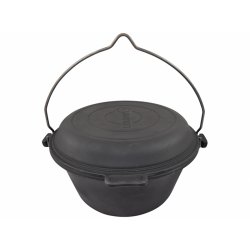 Kociołek żeliwny węgierski z patelnią - 8842