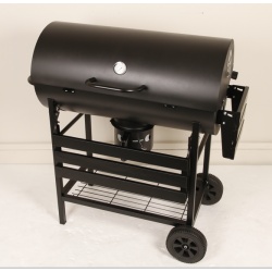 Grill wózek weglowy BARREL z rusztem żeliwnym - 02663